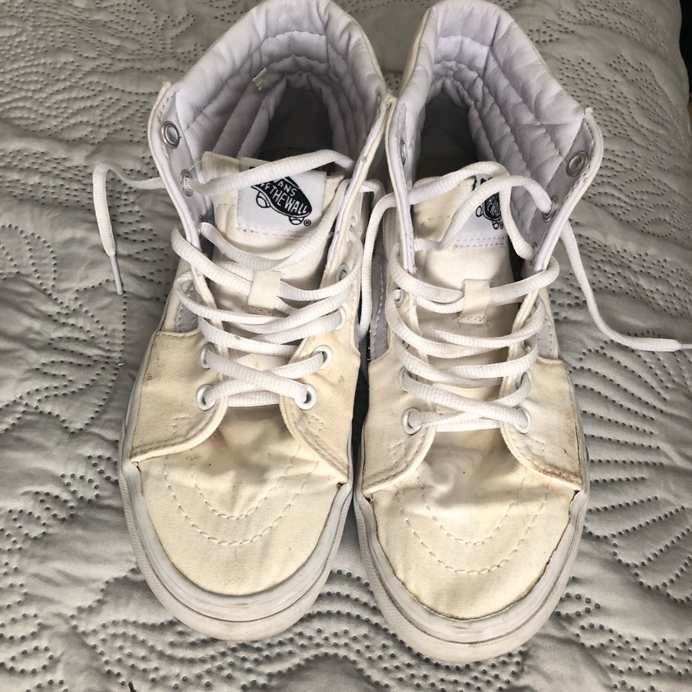 Old high top white vans